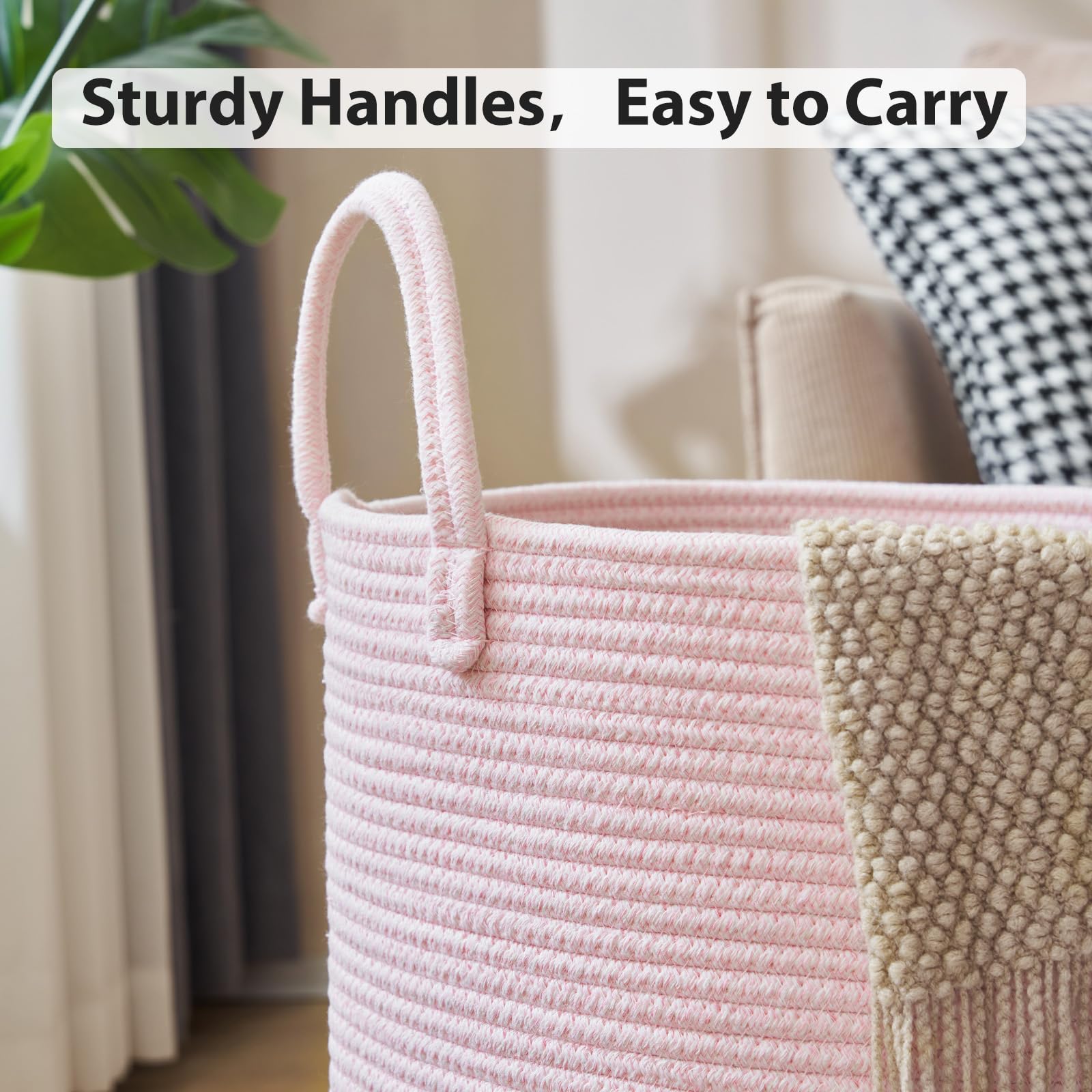 YOUDENOVA nursery storage basket holding towels and toys neatly