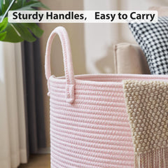 YOUDENOVA nursery storage basket holding towels and toys neatly