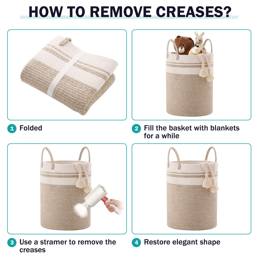 YOUDENOVA natural cotton rope texture adds warm, eco-friendly decorative touch
