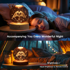 Youglatt 16 colors LED night light creates mood lighting.