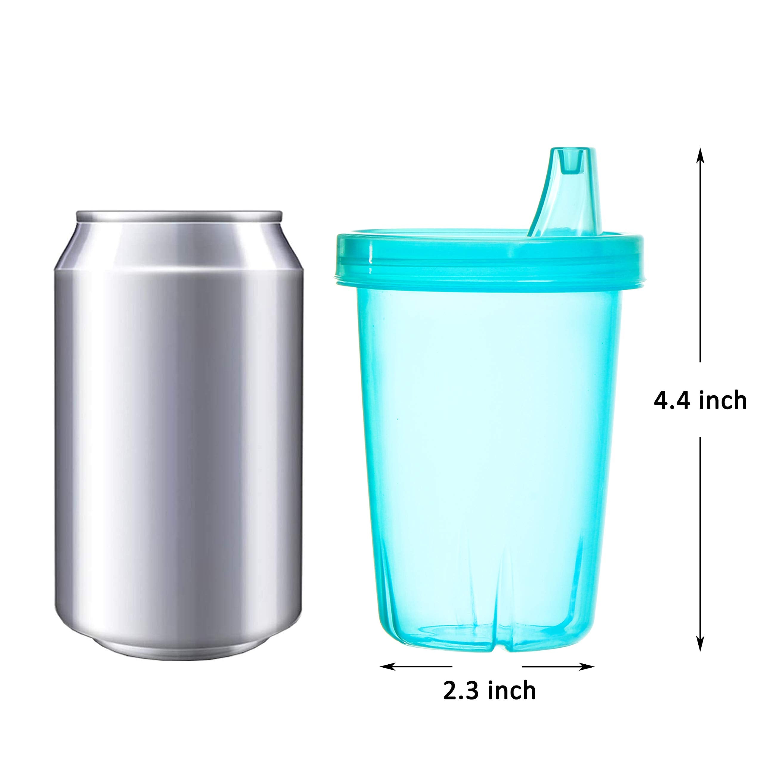 Youngever sippy cups bite-resistant spout close-up supports independent drinking
