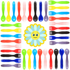 Youngever toddler utensils color sets for independent meals