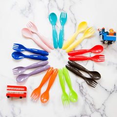 Youngever toddler utensils dishwasher-safe icon signaling easy cleaning