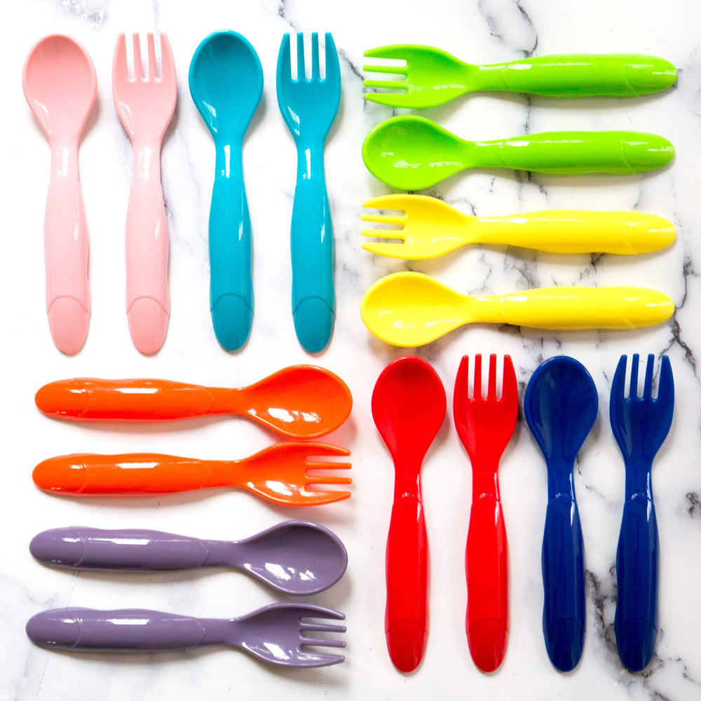 Youngever toddler utensils lunchbox-fit design helps quick packing