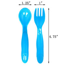 Youngever toddler utensils packaged bundle showing 36 pieces for family meals