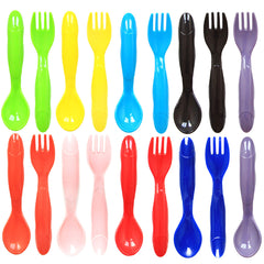 Youngever toddler utensils closeup of spoons and forks with ergonomic grips