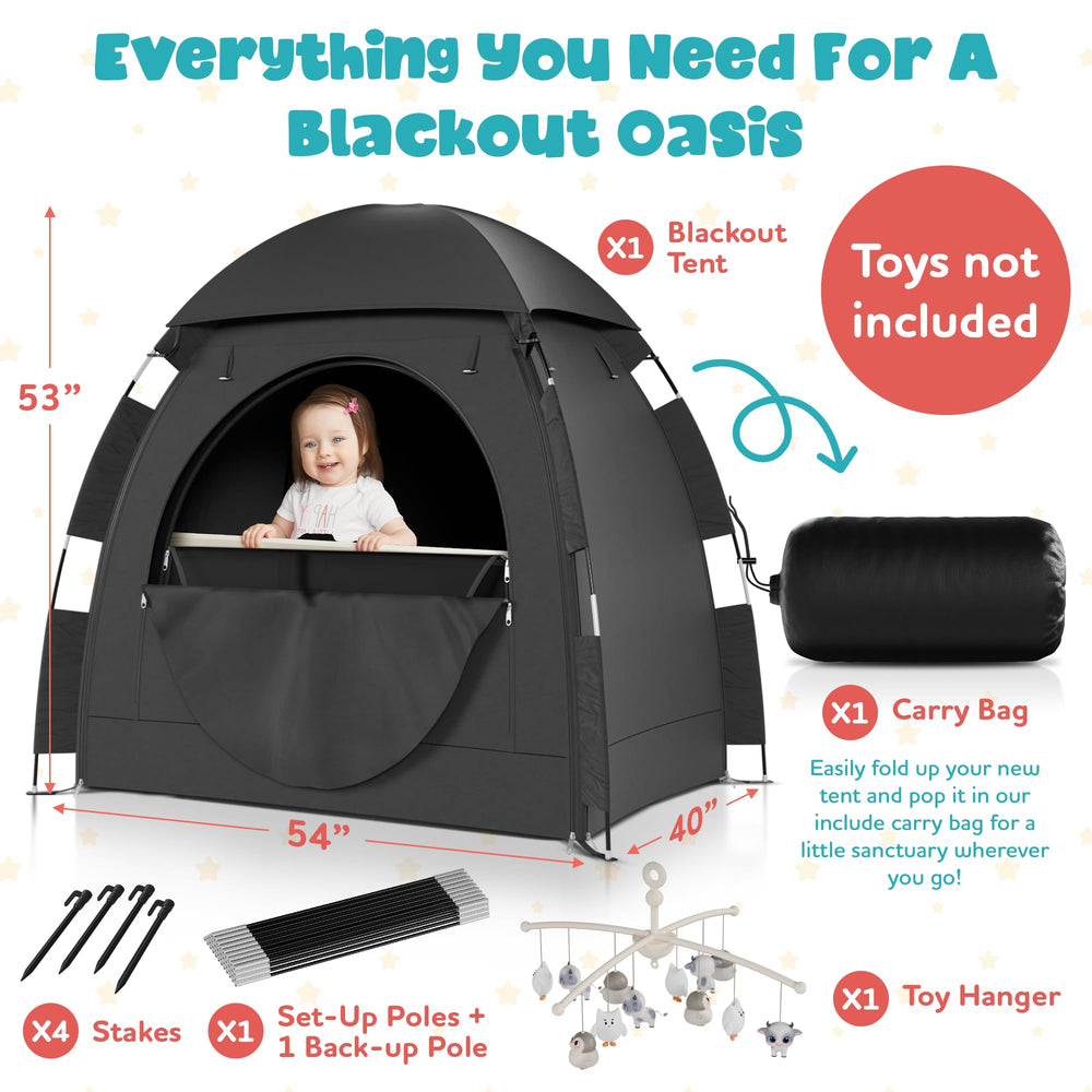 YoungMinds mosquito net blackout keeps bugs away during naps
