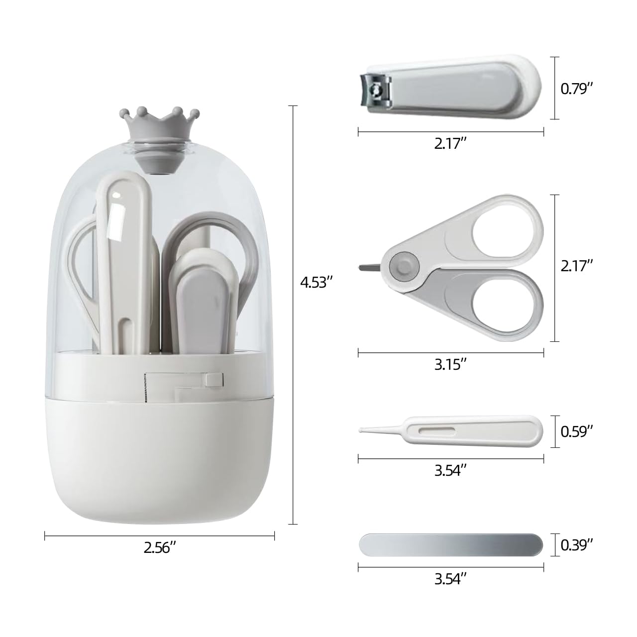 youocomu baby-nail-kit-clean-blades stainless steel blades are easy to rinse after use