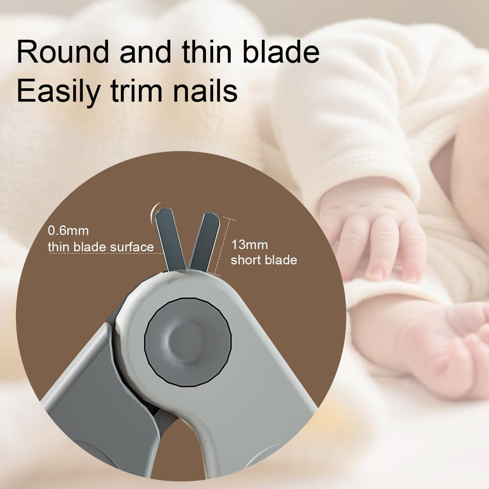 youocomu baby-nail-tweezers round-nose safely removes dirt without scratching