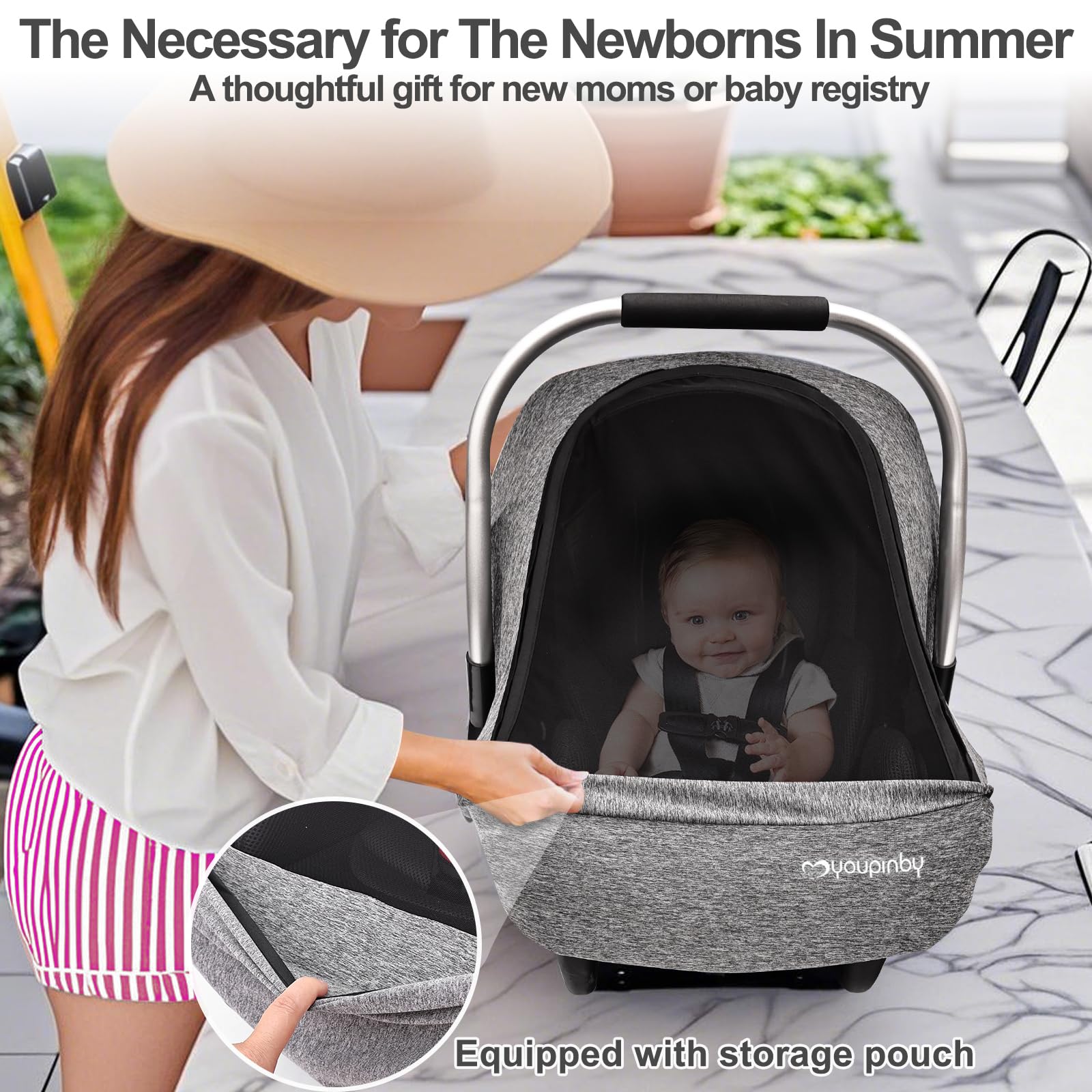 Youpinby machine-washable gray cover cleans easily after messes