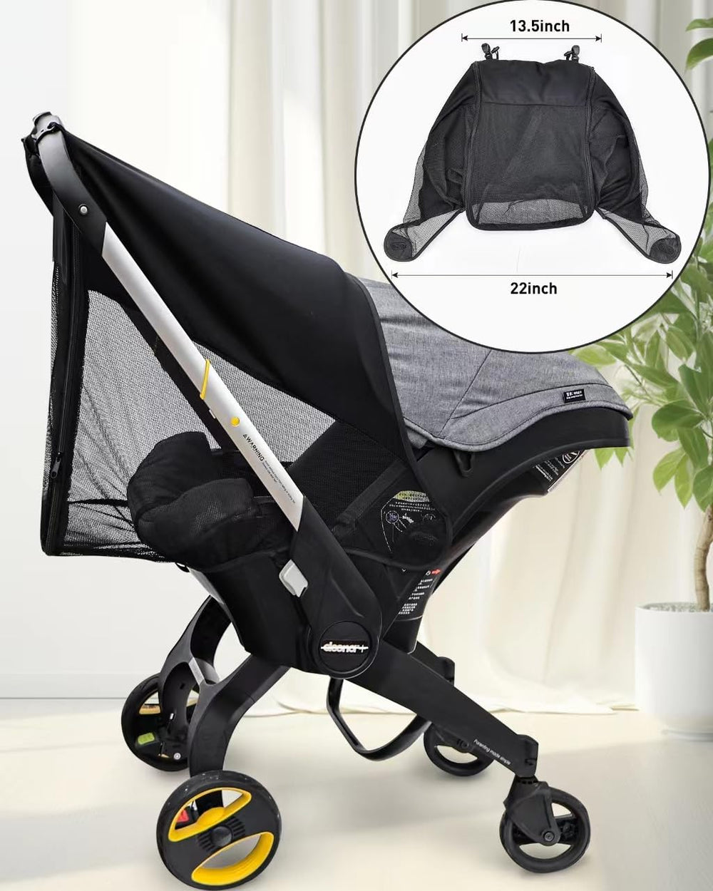 Youpinby stroller sun shade, breathable mesh, lets breeze while blocking harsh rays.