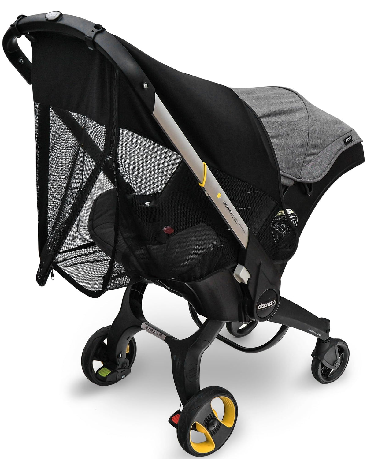 Youpinby stroller sun shade with Doona extension provides 360° sun coverage for baby comfort.
