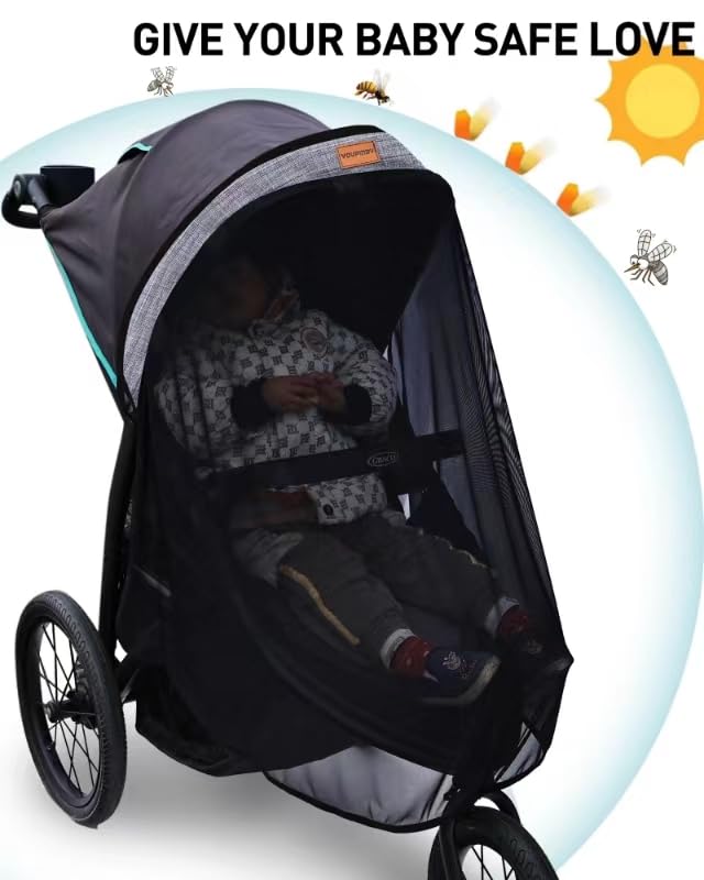 Youpinby Stroller Sun Shade UV protection blocks harmful rays during outings
