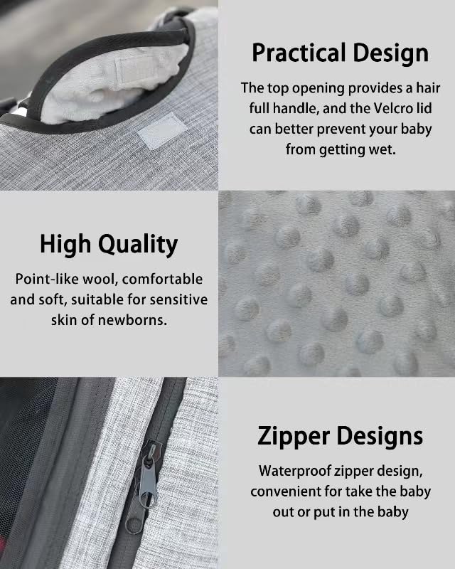 Youpinby zipper-design car seat cover allows easy access without full removal.