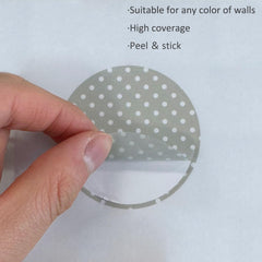 Yourfocus polka dot wall decals create soothing Boho vibes in nurseries and play areas.