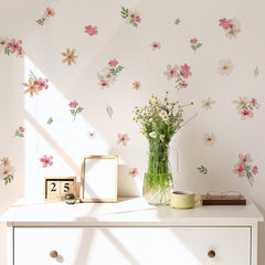 YouRfocus Daisy Watercolor Wall Decals pack with 12 sheets for quick room transformation