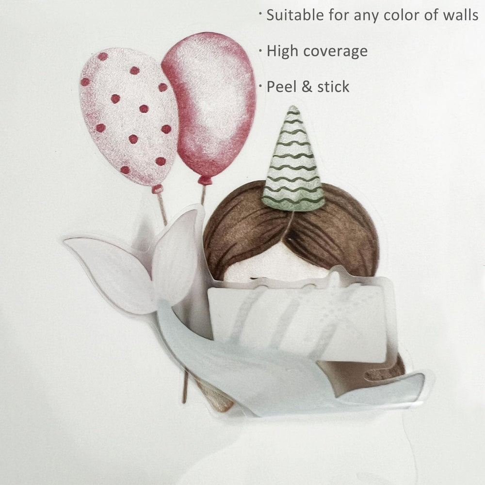 YouRfocus Mermaid Wall Decal pink-4: dual-layer design provides high coverage on any wall color.