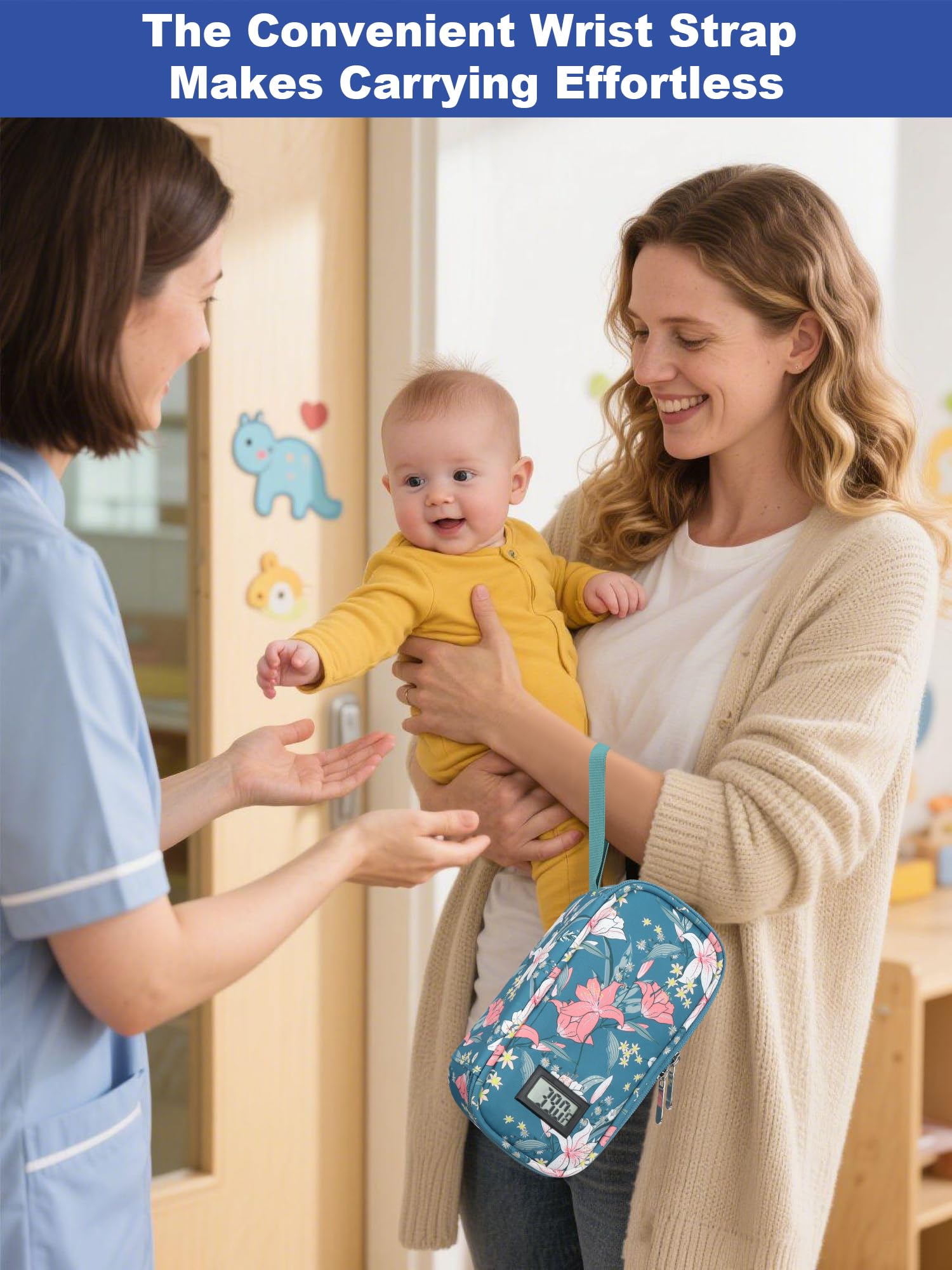 YOUSHARES compact cooler fits eight milk bags for daycare