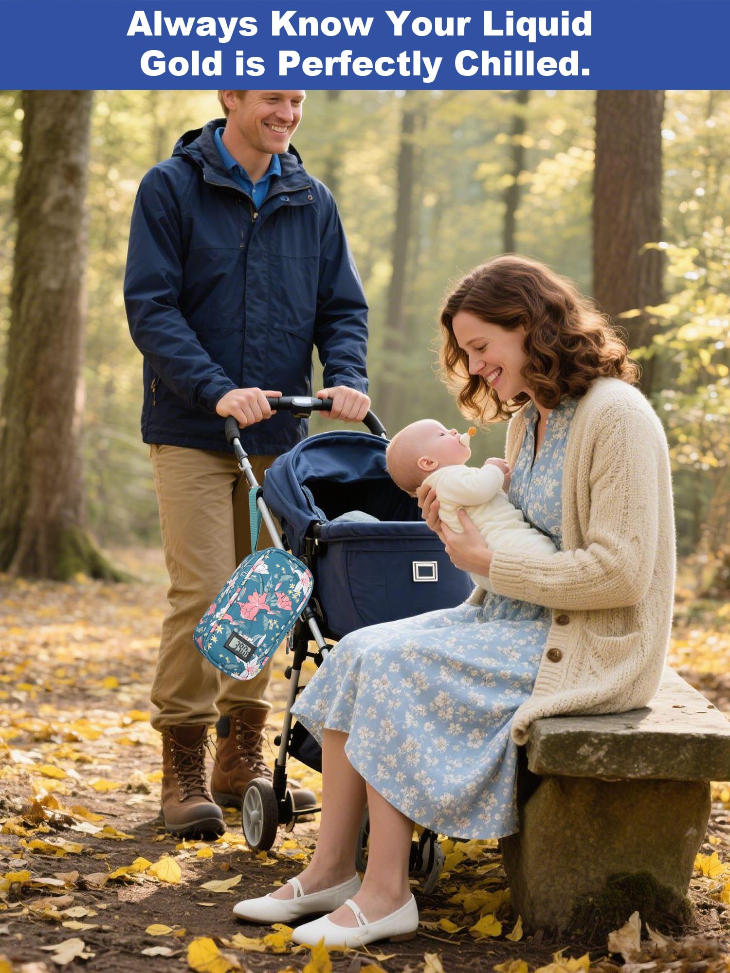 YOUSHARES cooler with wrist strap for hands-free transport