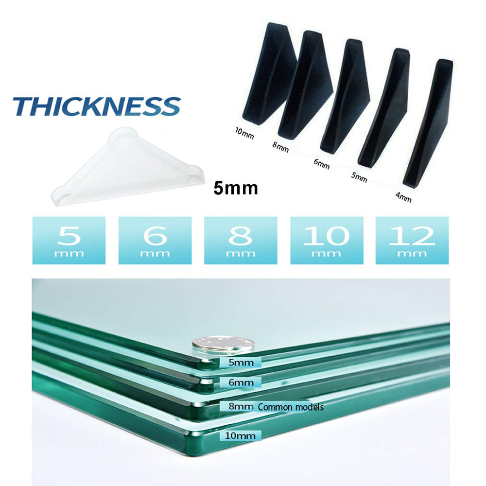 YouU corner protectors side view demonstrates easy sliding onto glass corners
