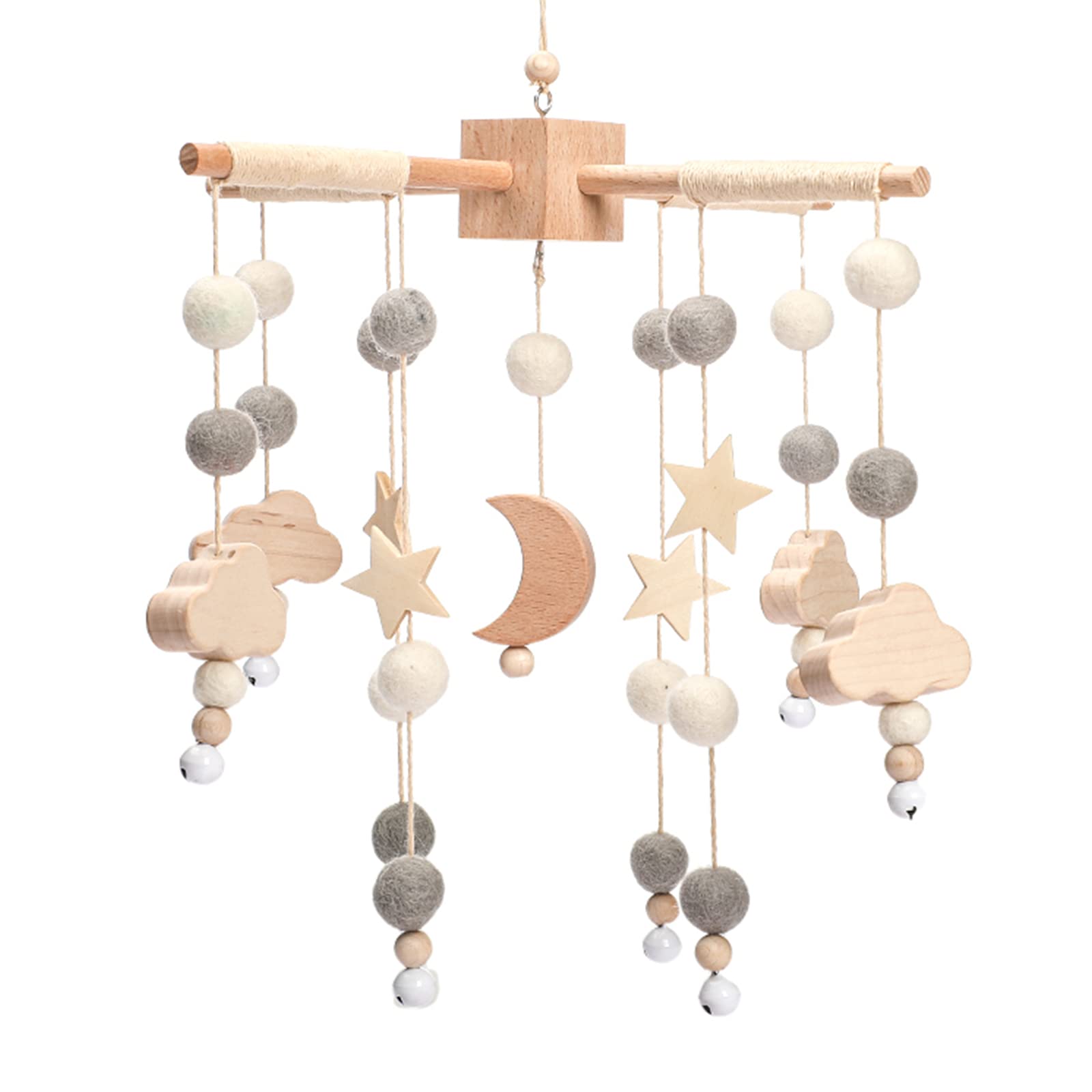 Youuys Boho Baby Crib Mobile Moon and Stars enhances nursery visuals and gentle motion