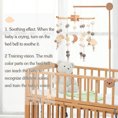 Youuys Wooden beads design offers tactile interest during baby’s early moments