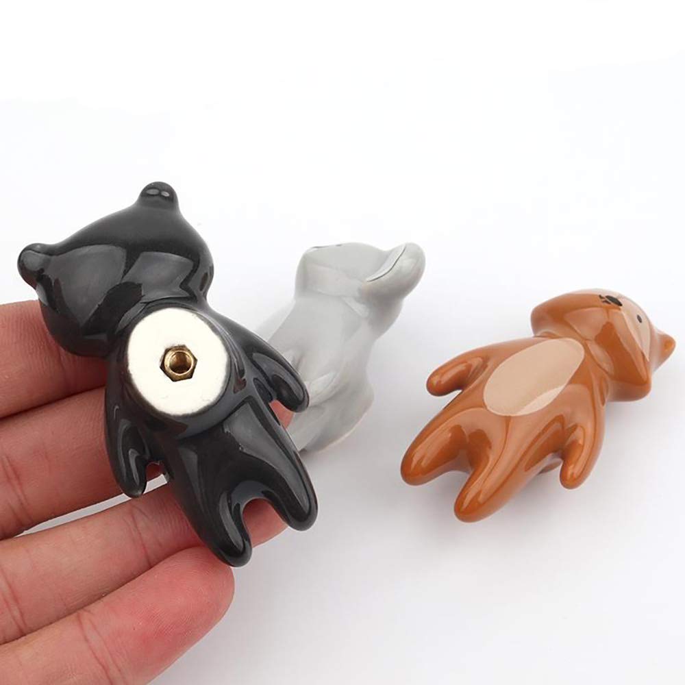 YOUYOUULU animal knob installation scene demonstrates quick drilling and nut-tightening
