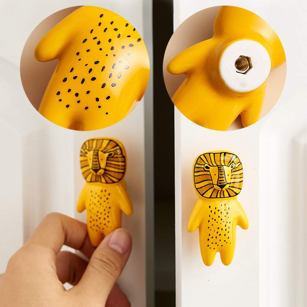 YOUYOUULU animal knob panda pull provides friendly look and tactile grip for drawers