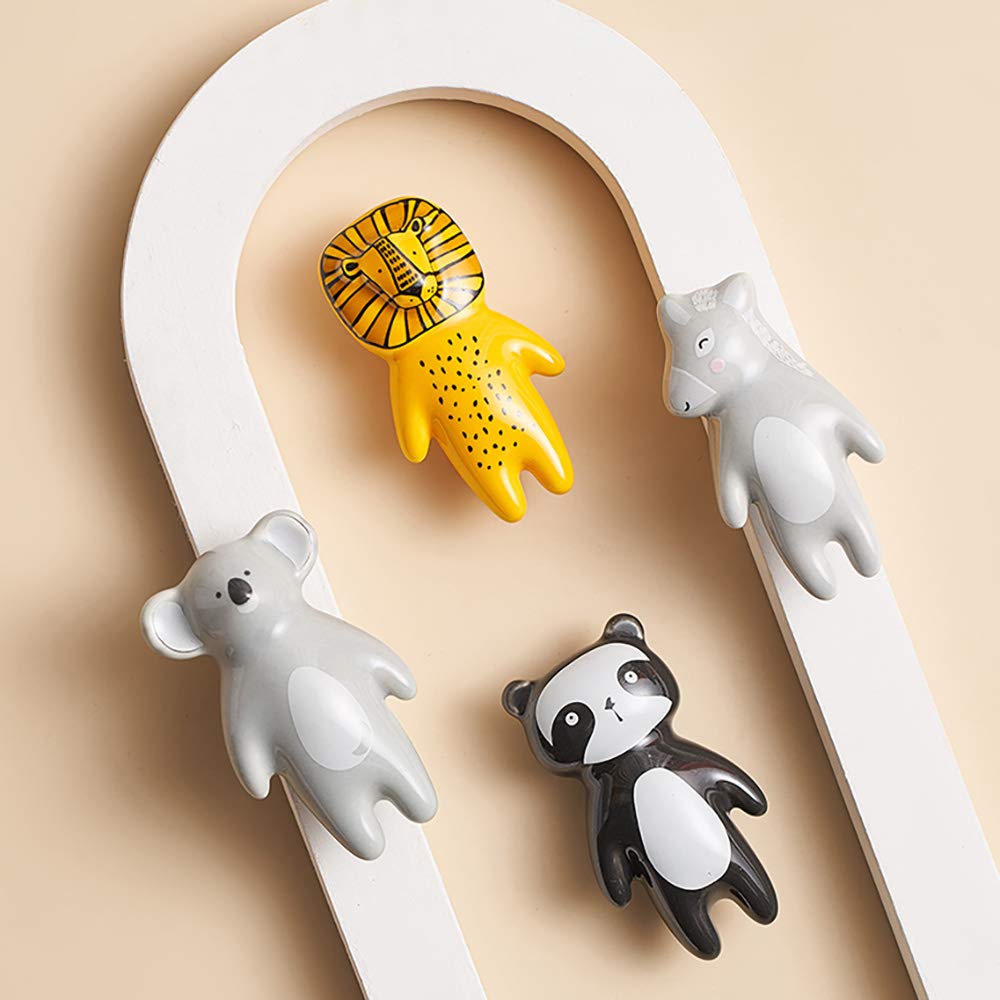 YOUYOUULU animal knob pony pull adds charming design and easy grasp for kids