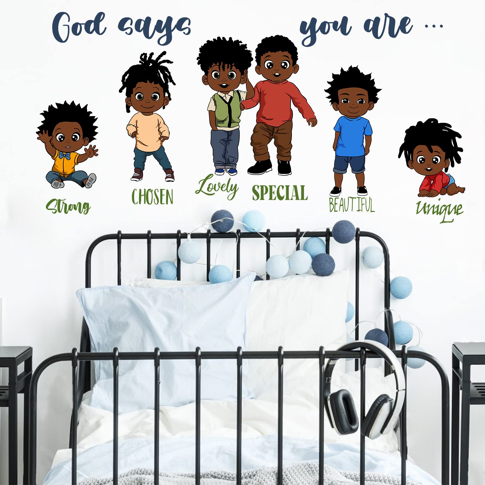 Yovkky wall decal artwork brightens bedrooms with durable waterproof vinyl