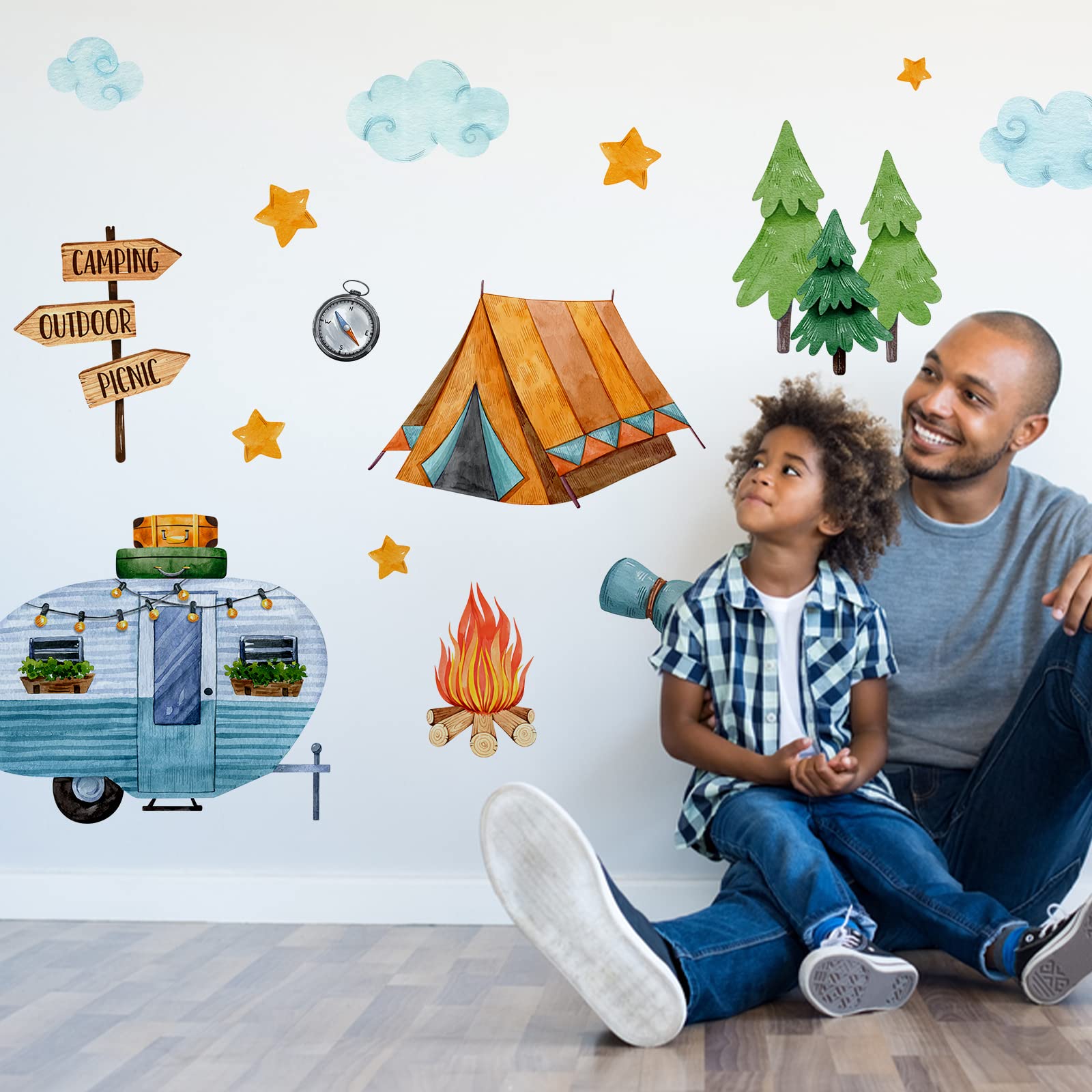 Yovkky forest scene decals spark imagination in playroom or bedroom walls