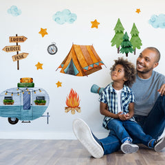 Yovkky forest scene decals spark imagination in playroom or bedroom walls