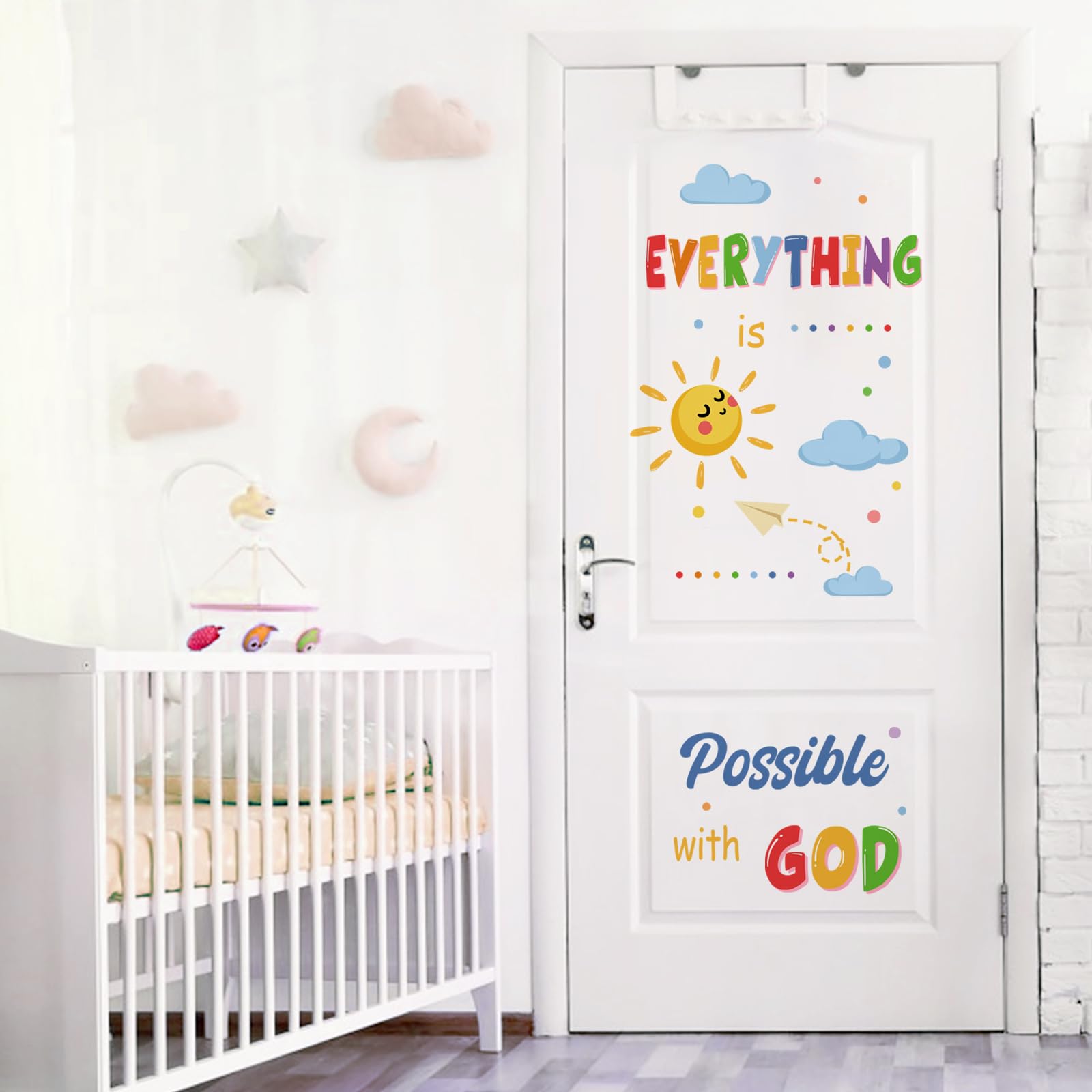 Yovkky classroom wall decal creates vibrant learning corners with durable color.