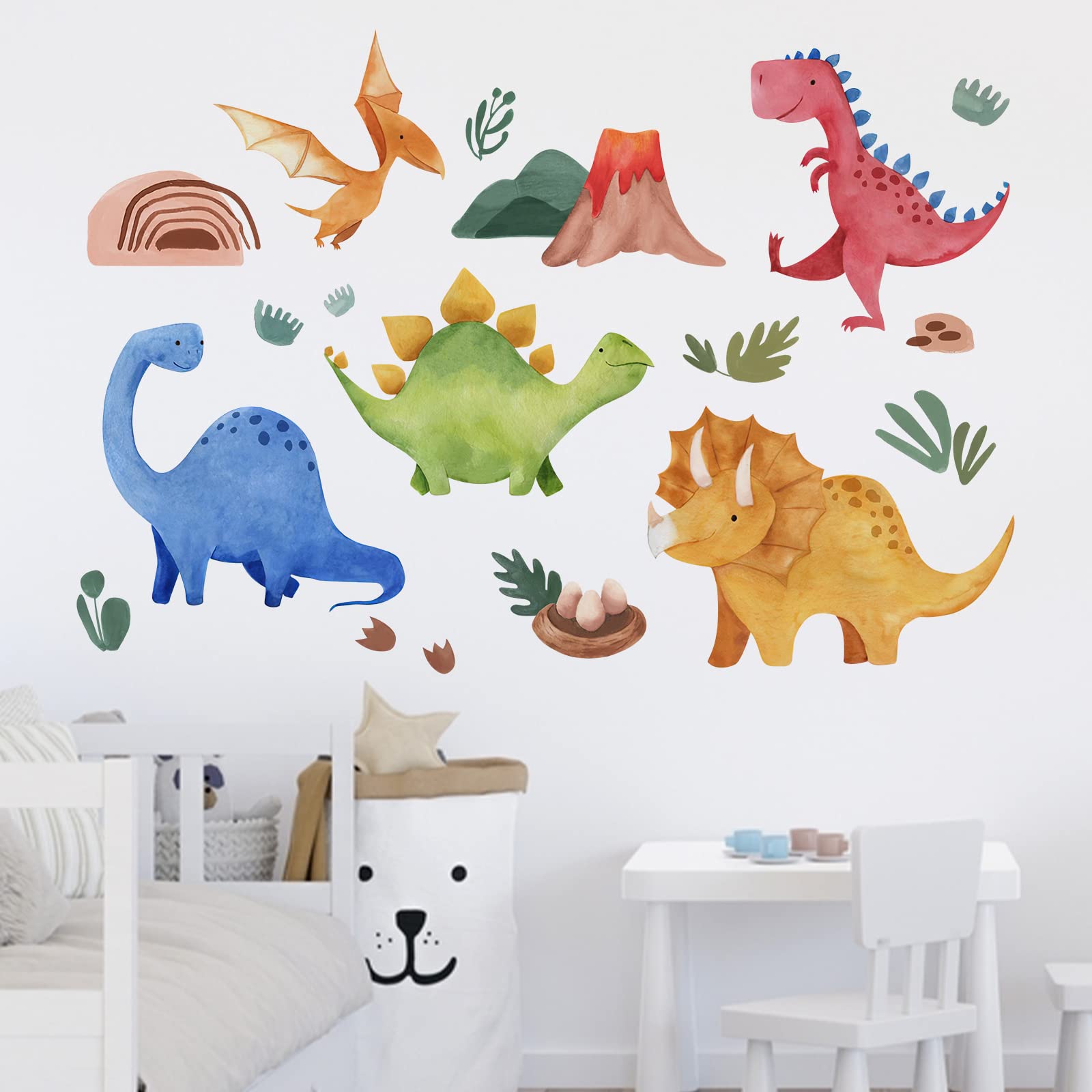 Yovkky colorful plants complement dinosaur scenes for vibrant decor