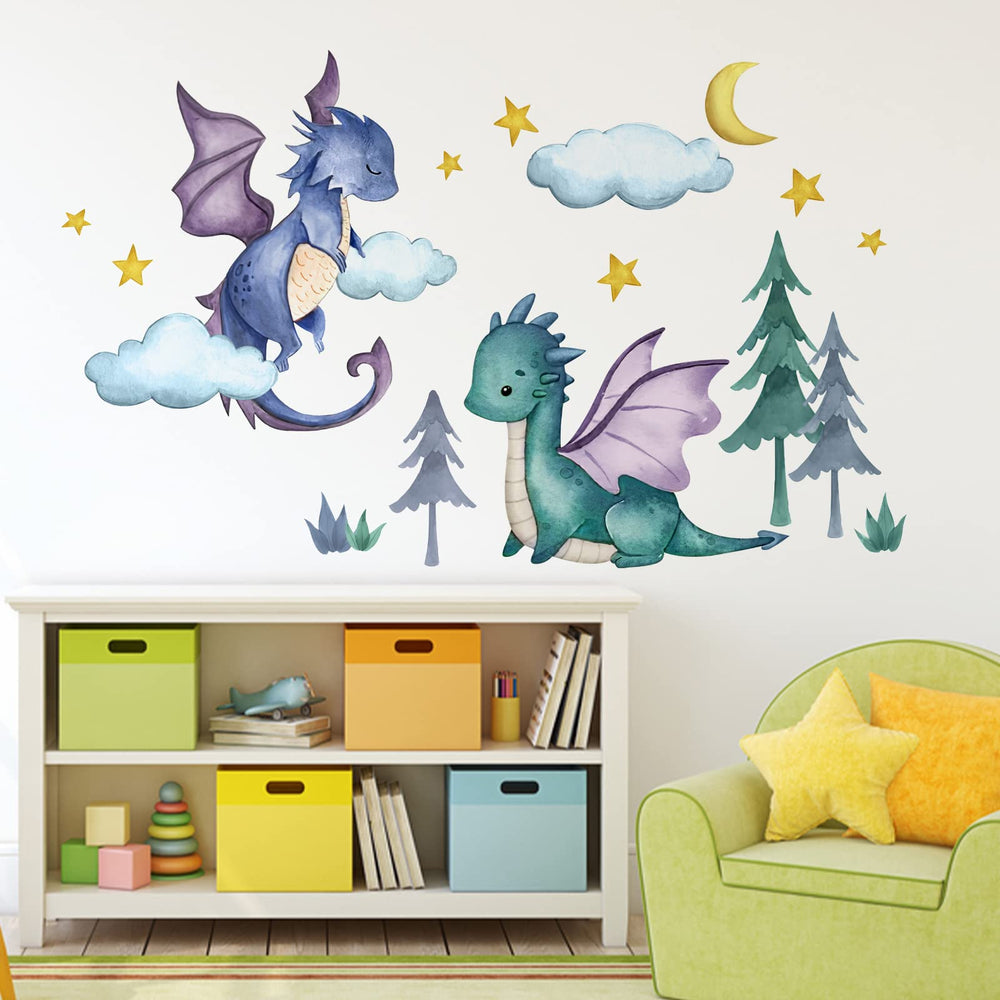 Yovkky Neutral multi-color dragons provide versatile decor for parties and rooms.
