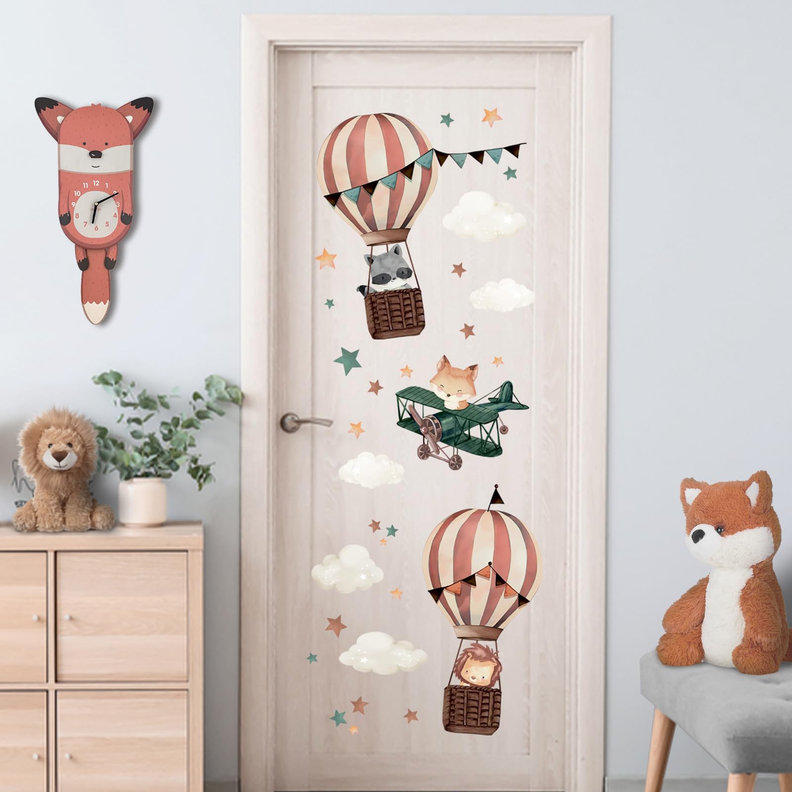 Yovkky neutral wall decal kit suits versatile nursery decor