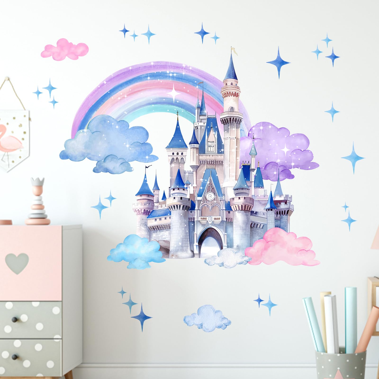 Yovkky princess toddler decor enhances nursery charm and storytelling