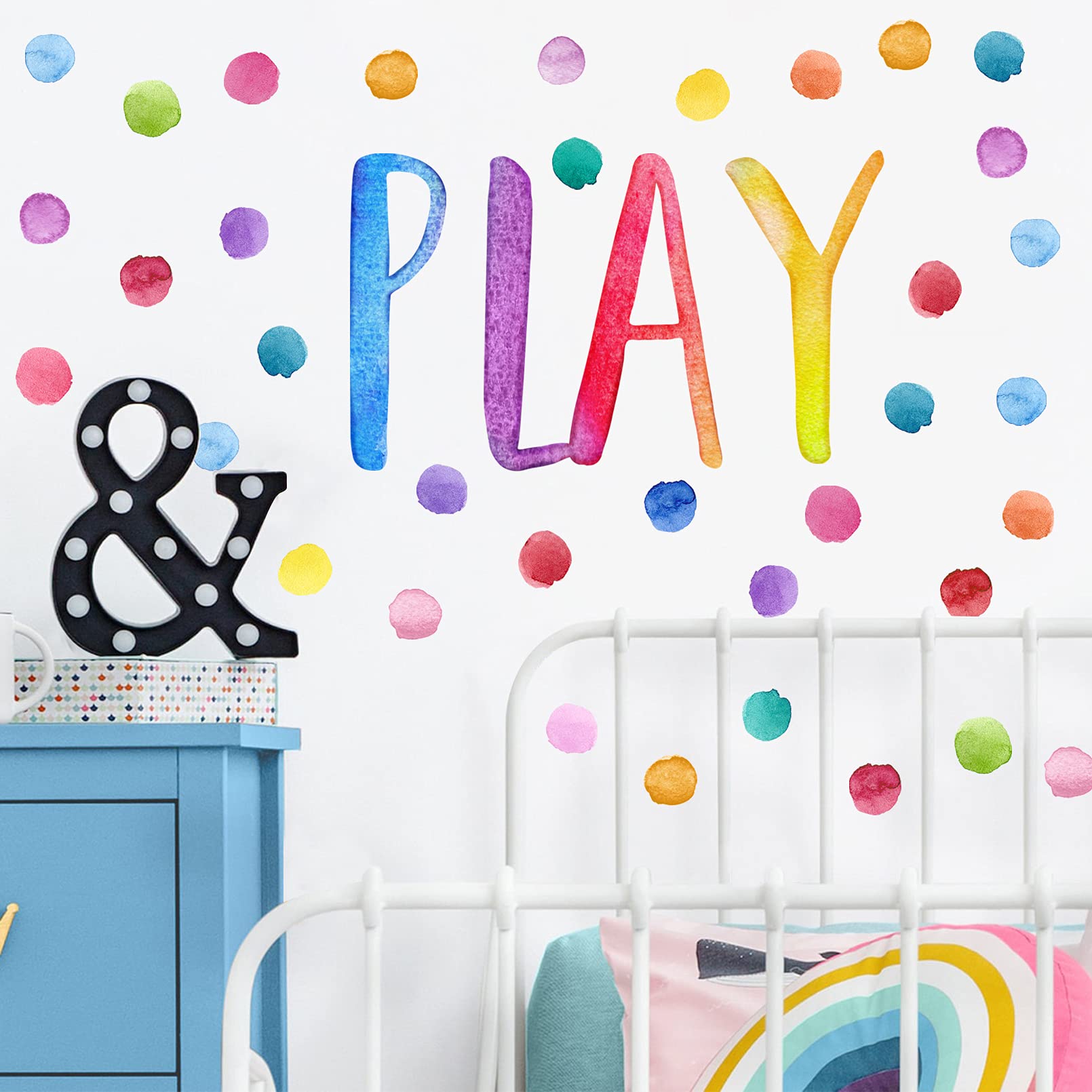 Yovkky removable wall stickers in bright colors, easy to reposition