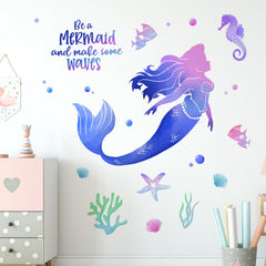 Yovkky seahorse wall decal brightens kids' room with durable vinyl.