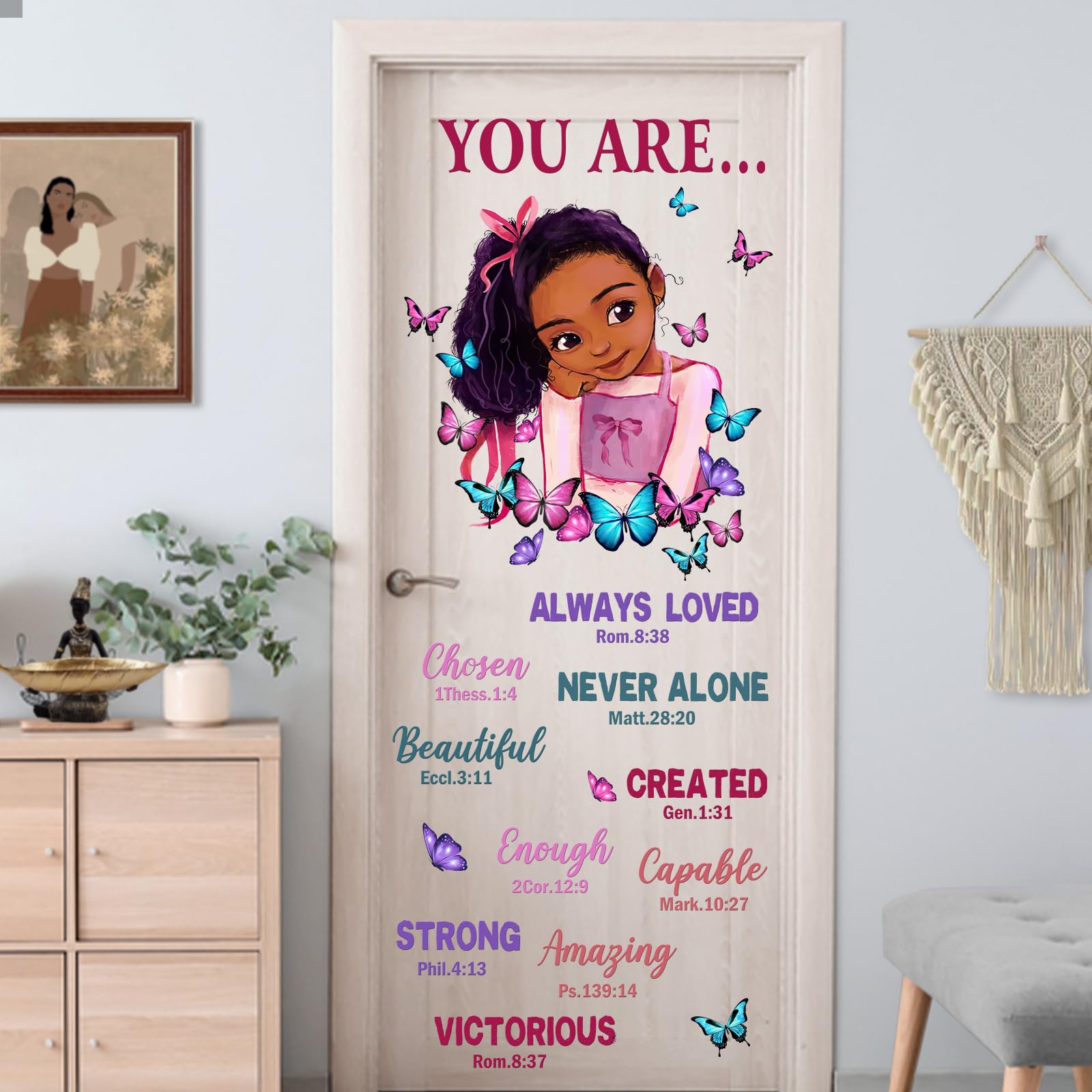 Yovkky self-adhesive wall sticker works on doors and furniture