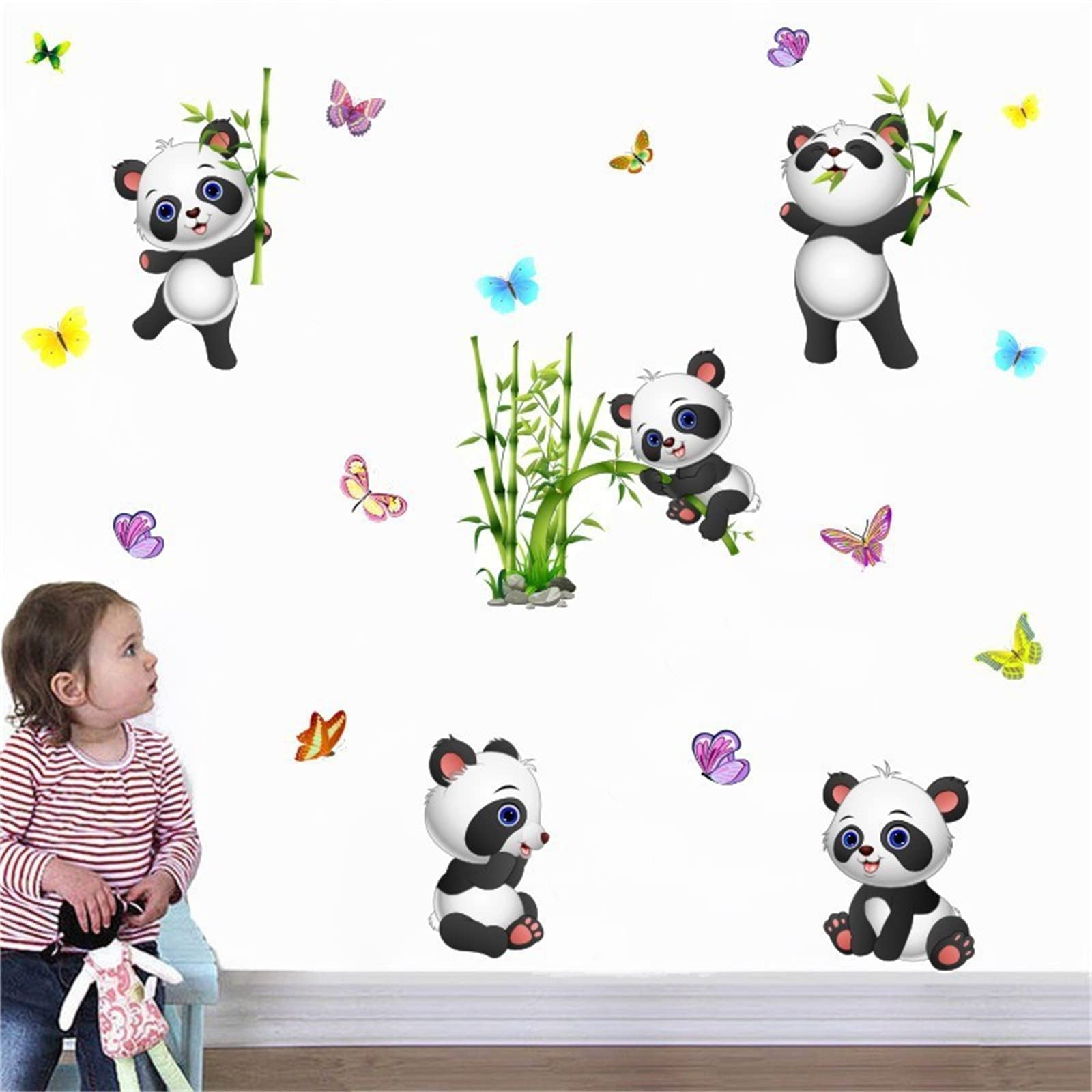 YOWOCAL butterfly accent sticker brightens walls for imaginative play.