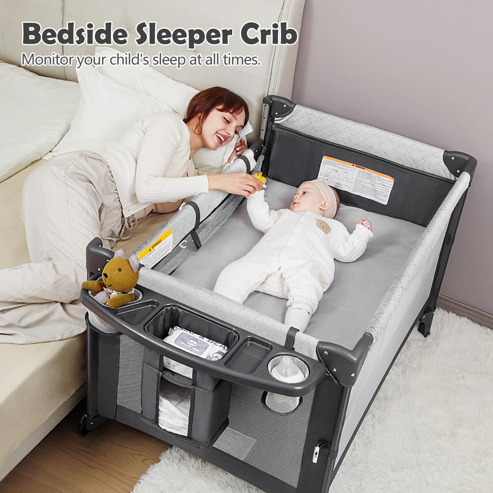 YoYiCuna waterproof mattress surface resists stains during diapering and spills