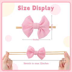 yoyokid baby headband white bow adds clean, classic looks for newborns