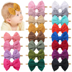 yoyokid nylon headbands with bows for newborns, soft, comfortable wear