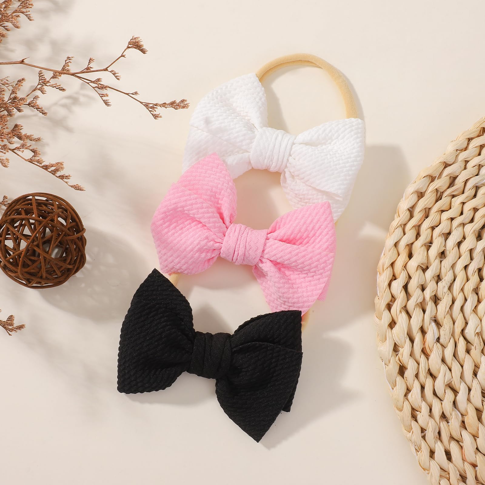 yoyokid bundle of 3 headbands for coordinating outfits and occasions