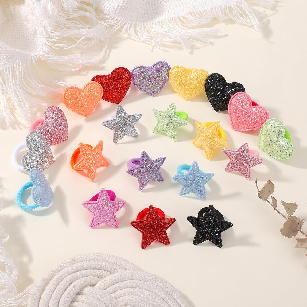 Yoyokid glitter hair ties ideal for kids party looks and daily wear