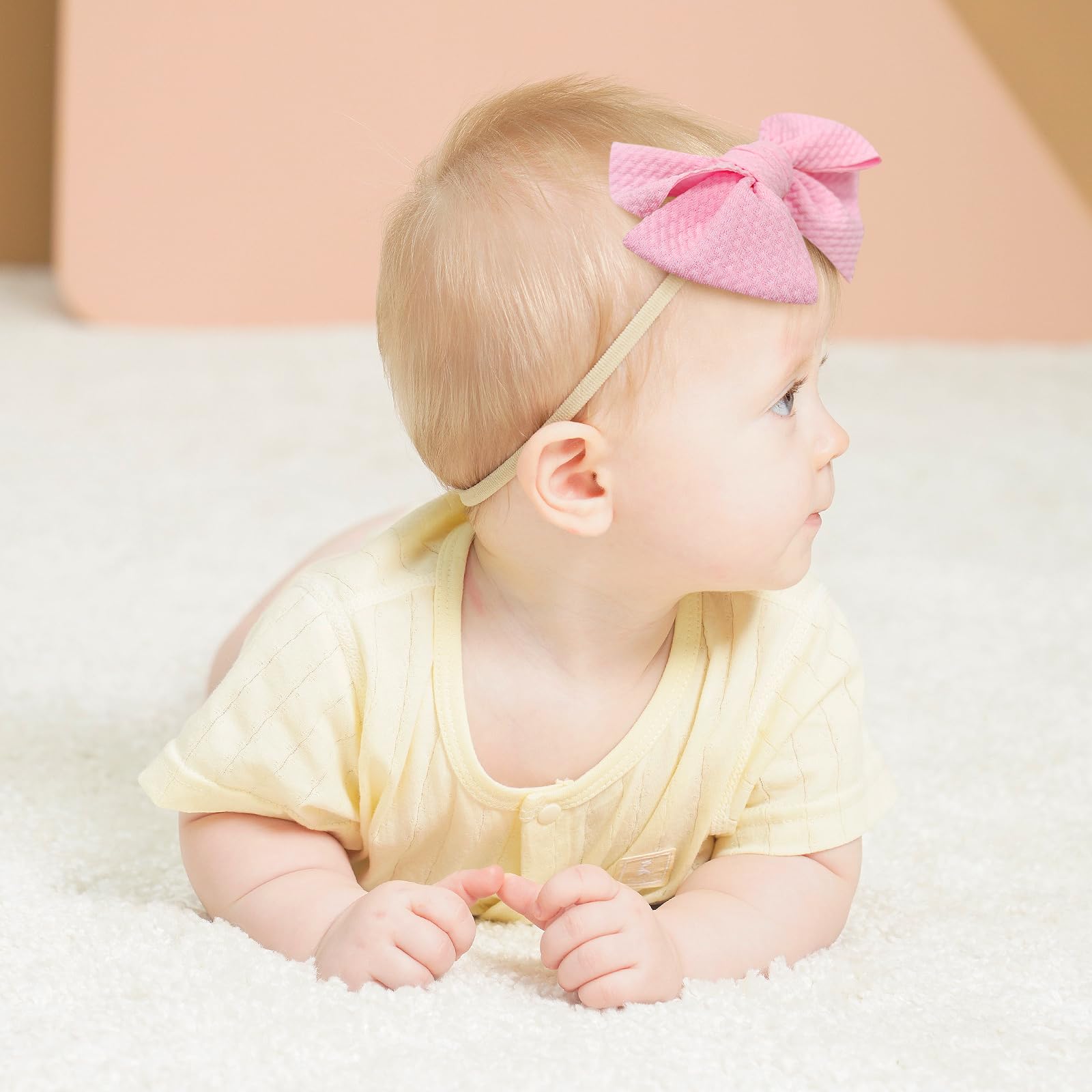 yoyokid headband nylon soft closeup shows gentle, comfy fabric