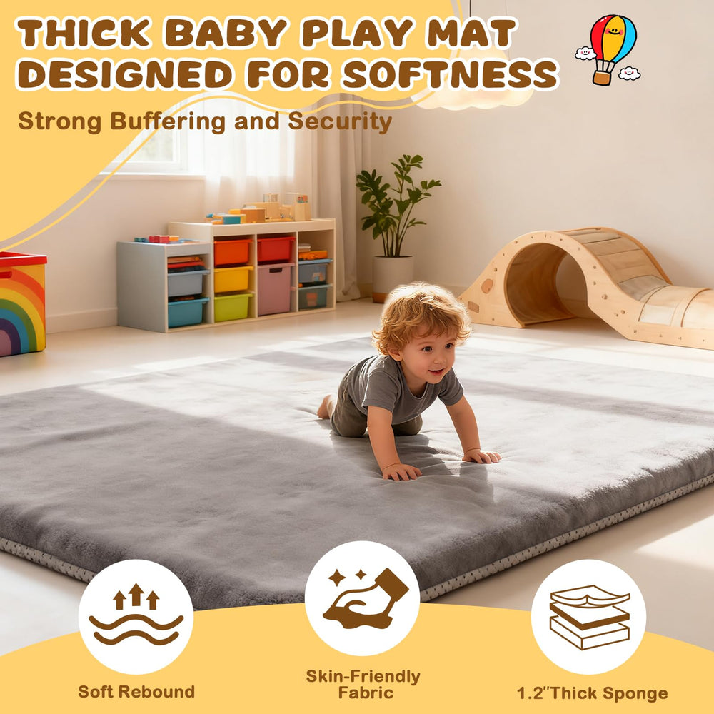 Yozoia Baby Play Mat removable cover makes washing easy