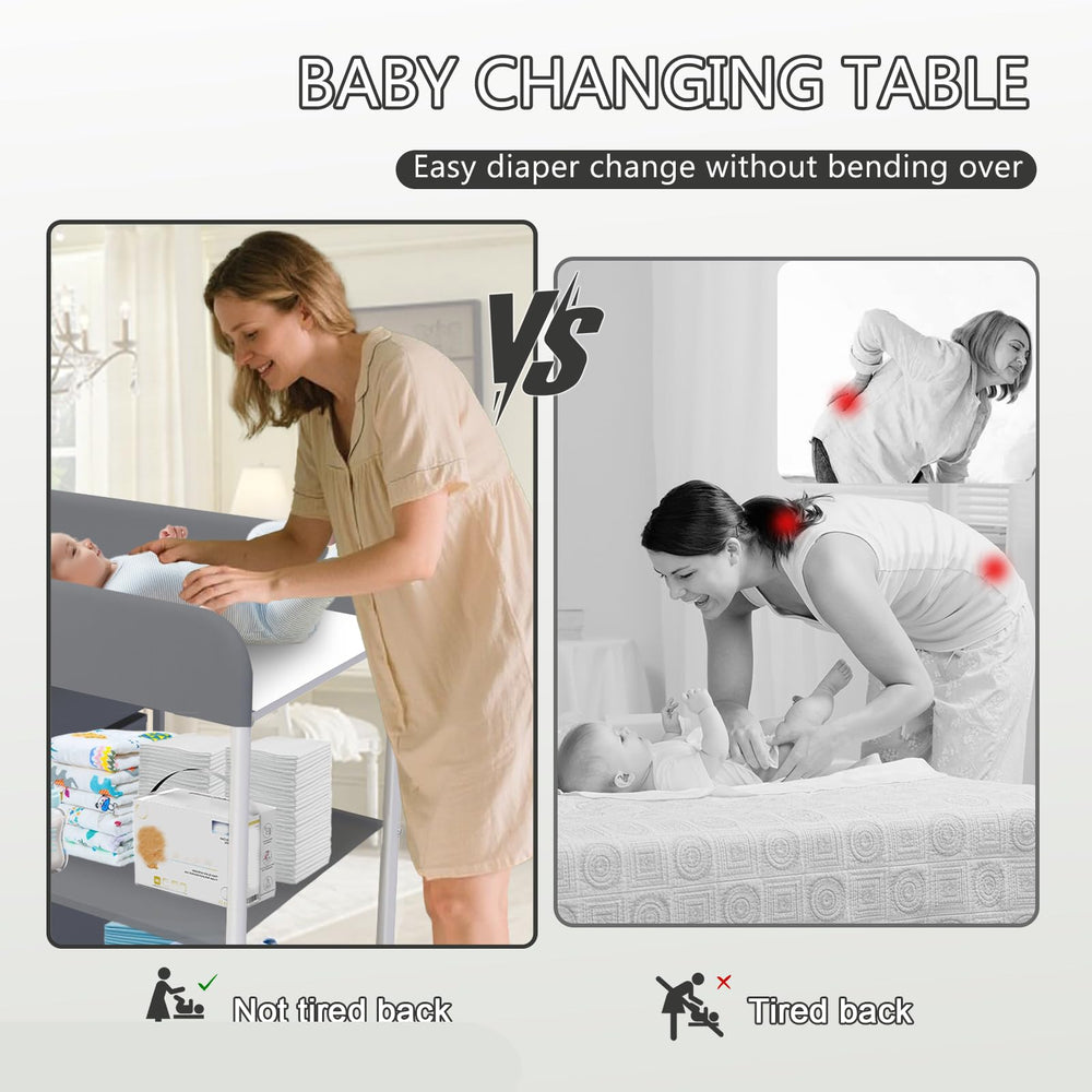 Yozoia diaper-station-waterproof-pad-closeup shows hygienic, wipe-clean surface for clean diaper changes.