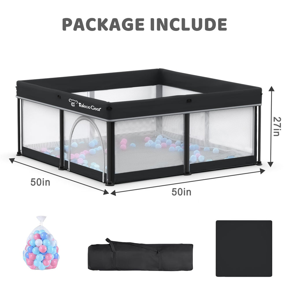 Yozoia Taleco Gear play pen interior with ample space for crawling